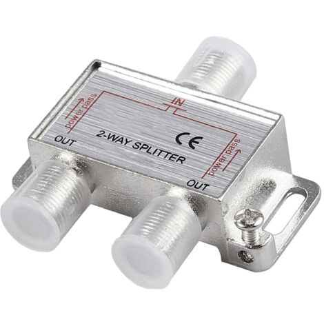 derivatore partitore antenna cavo tv 2 vie splitter sdoppiatore 2 uscite