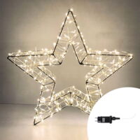 Stella luminosa 58cm 900 Led in metallo Bianco Caldo Wisdom