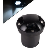 SEGNAPASSO LED CALPESTABILE NERO 5W CON QUADRIEMISSIONE LUMINOSA 6500K° - ILLUMINAZIONE PER VIALI SENTIERI E CAMMINAMENTI ROBUSTO E IMPERMEABILE IP65