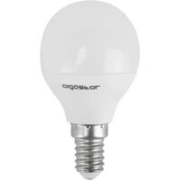 Lampadina Led E14 G45 a sfera 6W Bianco freddo 6400K Aigostar