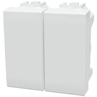 Tappo Falso Polo bianco compatibile anche con BTicino Livinglight 2 pezzi