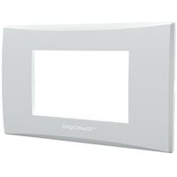 placca compatibile vimar plana colore bianco 3 fori