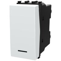 Deviatore unipolare 16AX bianco compatibile anche con Vimar Plana