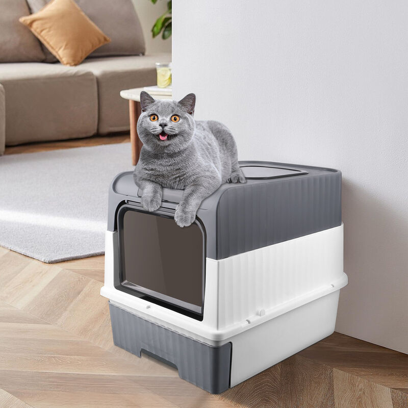 Cat Litter Tray Completamente Chiuso Con Cappuccio □ Padella Di