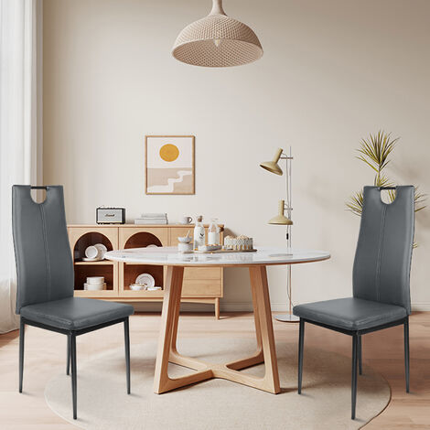 Set 2 sedie pranzo, sedie cucina moderne, sedie tavolo pranzo, rivestimento  in microfibra effetto vintage, struttura