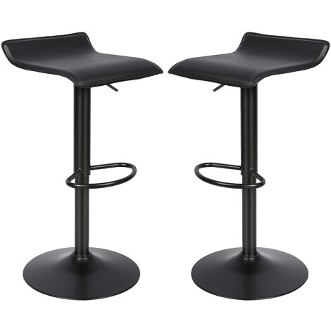 RELAX4LIFE Set di 2 Sgabelli da Bar, Sgabello Regolabile in Altezza e