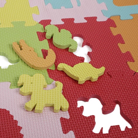 Tappetino puzzle in schiuma 36 pezzi 16x16, tappeto da gioco per