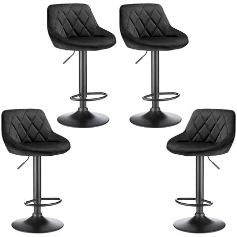 HOMCOM Set 2 Sgabelli da Bar Impilabili in Metallo Bianco | Italy