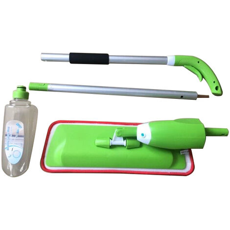 Haloyo Spray mop spray, panno in microfibra con spruzzatore, verde