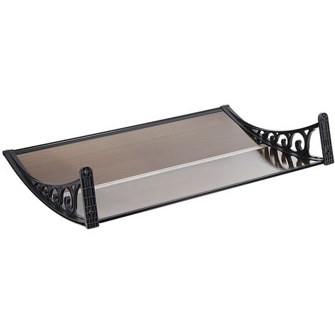 Tenda Da Sole In Policarbonato 200x100cm Per Porte E Finestre - Protezione Pioggia E UV - Foto 3