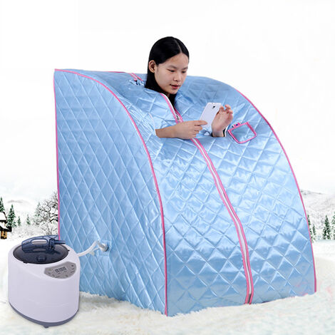 Haloyo® Box sauna portatile a infrarossi,Blu
