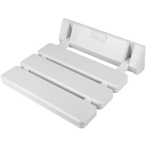 Sgabello Pieghevole Per Doccia - Sedile Ribaltabile, Bianco, Portatile, Supporta 136kg - Foto 14