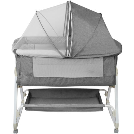 Culla 3 in 1 per neonati - Culla per neonati da 0 a 36 mesi - Grigio
