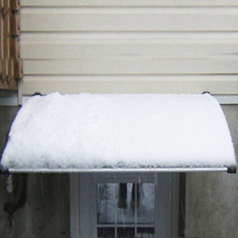 Pensilina Tettoia per Porta, in Alluminio, Tenda da Veranda Pensilina, per Porta o Finestra per Esterno, Disponibili in Diverse Misure 80  240 cm
