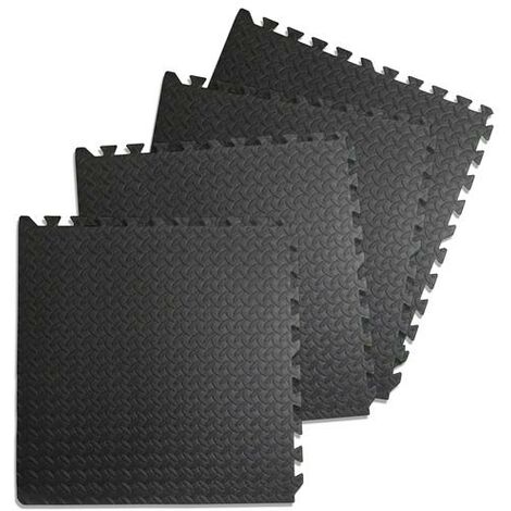 Tappetino Puzzle ALPIDEX 21 Pezzi 30x30cm | Gomma Eva Per Palestra | Antiscivolo E Fonoassorbente