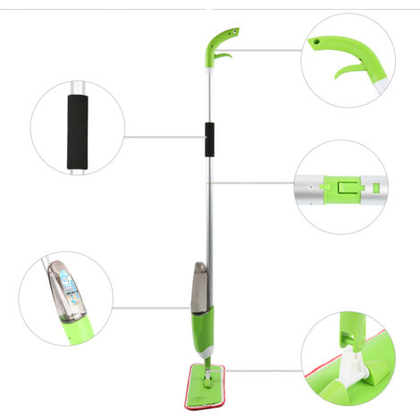 Scopa Con Testa Rotante A Mop In Fibra Superfinita Secchio Con Doppio Scomparto Mocio Auto Clean Mop