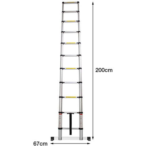 Scala pieghevole scala multiuso scala telescopica 4x4 470cm scala singola  scala a gradini scala domestica scala in alluminio