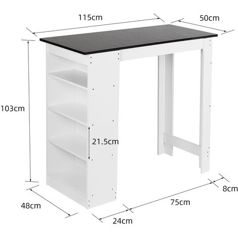 Tavolo Bar, Bancone Bar da casa Tavolo Cucina,Tavolo alto da bar moderni  ,115 x 50