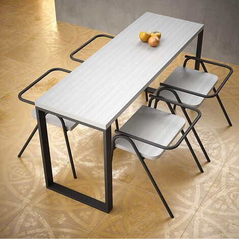 Set 2 Gambe per tavolo struttura supporto telaio tavolino base acciaio 60x72cm