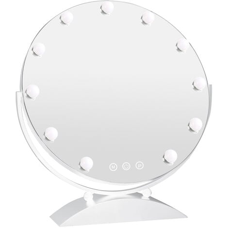 Specchio da bagno da parete Hollywood da trucco con luci singola LED  illuminazione con 11 lampadina