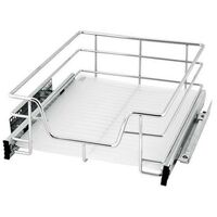 Cestello Mensola Estraibile Haloyo®,Acciaio,34 x 14 x 41 cm,argento