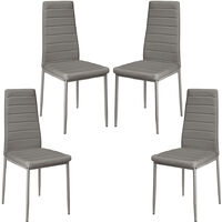 Set di 4 sedie da Sala da Pranzo,Haloyo®,sedia da pranzo sedia cucina ,Stile Contemporaneo,per la Nostra Sala da Pranzo,Cucina, Sala riunioni,grigio