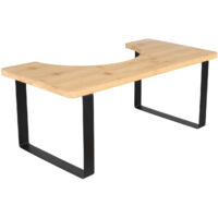 Sgabello per WC per adulti, sgabello per vasino in metallo color legno
