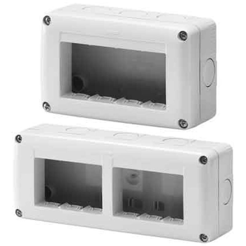 CONTENITORE DA PARETE PER APPARECCHI IP40 'SYSTEM' 2 Posti
