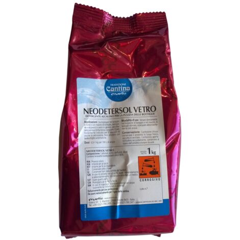 Neodetersol verre kg.1 détergent pour le nettoyage des bouteilles fûts dames-jeannes - Salone (1/3)