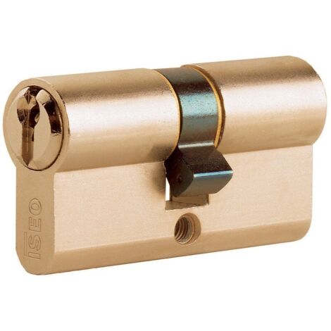 Cylindre double profil Iseo 8209.40.40 80 mm (40 + 40) laiton 3 clA s (1/3)
