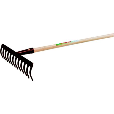 Râteau mod luxury 12 dents en acier peint – Pour terrains en pente – Usage professionnel – Outil de jardinage performant – Agef
