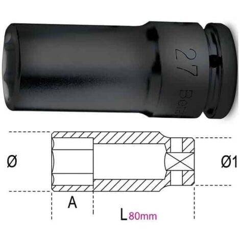 CHIAVE A BUSSOLA ESAGONALE MACCHINA PROLUNGATE ART. 720L BETA 19 mm