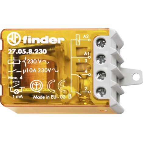 Télérupteur pour encastrement Finder 27.05.8.230.0000 2 NO (T) 230 V/AC 10 A 2300 VA 1 pc(s) S72577