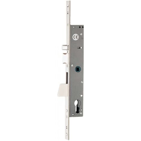 Iseo Serrature – Serrure électrique latérale Infilare – Pêne demi-tour autobloquant – Pour éléments encastrables – Cylindre profil européen – Plastron inox 346x22x3 mm