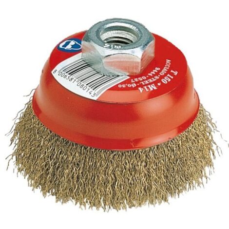 brosse boisseau Sit inox pour meuleuse M14 D.80 mm