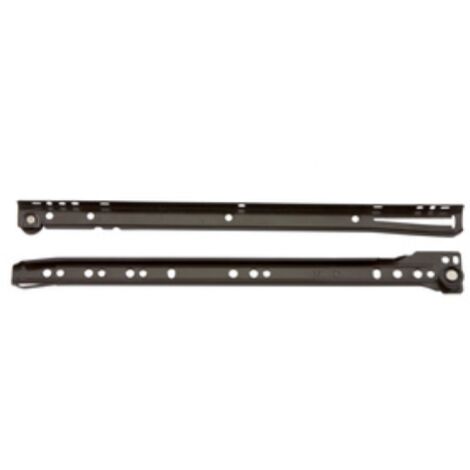 Paire de glissiA res pour tiroirs rail coulissant marron 50 mm avec roulettes complA tes avec vis