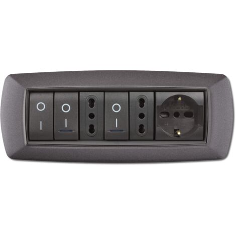 PLACCA LIFE LIVING PLAST GRIGIO CHIARO VULCAN 7P (1/3)