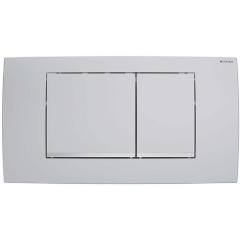 Plaque de commande Twinline 30 chromée mate