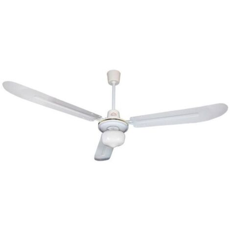 Ventilateur de plafond trois pales métal une lumière DCG VECRD30L