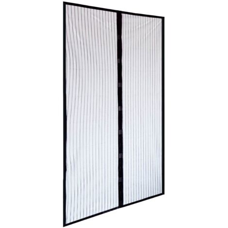 Mosquitera magne'tica Irs negra de polie'ster 140x250 cm para puertas balconeras (1/5)