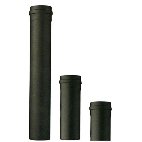 Tube en acier émaillé 50 cm – Diamètre 12 cm – Épaisseur 1,2 mm – Résistant aux feux de suie – Pour poêles à granulés - 39acier