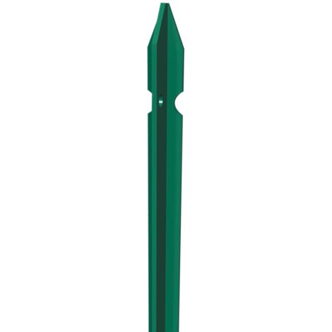Ferramenta1.Com – Poteau en acier plastifié pour clôture en T 30x30mm 100 cm – Lot de 10 – Résistant aux intempéries pour espaces extérieurs (1/2)