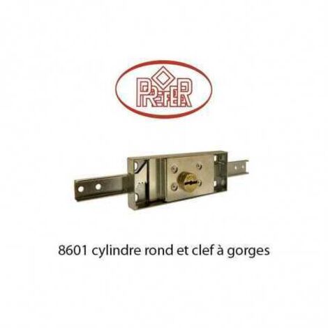 Serrure de rideau grand modèle double panneton PREFER PRE86010010 (1/5)