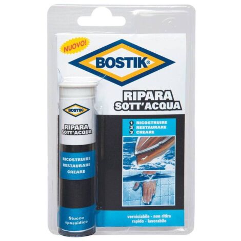 Bostik mastic re'paration baton sous-marin 56g e'poxy moulable re'parations bateaux voiture caravane chauffe re'sistant a' la plonge'e