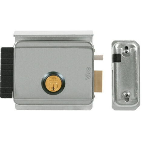 Serrure électrique en applique V97 - VIRO Argent   Droite Tirant