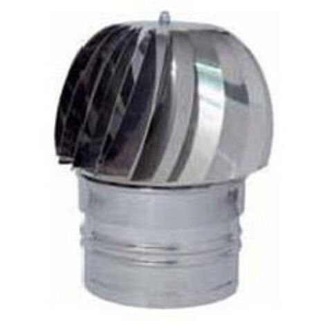 CHEMINÉE TOURNANTE GLOBO EN ACIER INOXYDABLE Ronde (raccord mâle) 10 cm