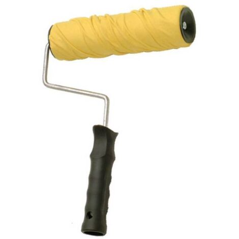 Salone – Rouleau peinture effet marbre 20 cm – Manche en fer – Prise en bois pour finition lisse – Pour peinture à l'eau