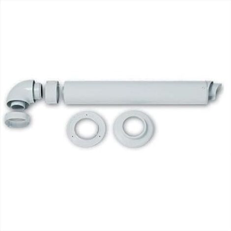 KIT ORIZZONTALE Ø60/100 L.80 CM PER CALDAIA HERMANN Thema + Spazio