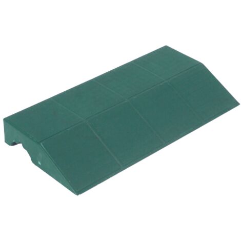 Coulisse d'attelage femelle pour sol P40 mm 205x400x48 emboitement polypropyle'ne vert