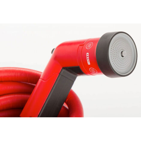 FITT YOYO - Pistolet Multifonction pour Tuyau d’Arrosage avec Réglage Continu de Débit. Culot Standard, couleur Rouge